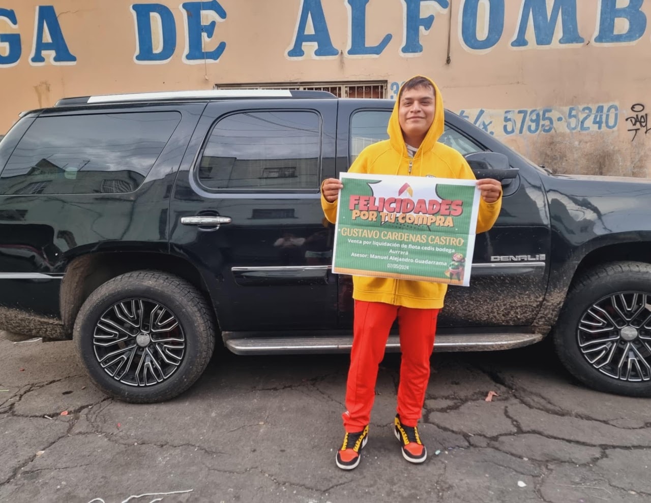 Entrega de vehículo Cedis Bodega